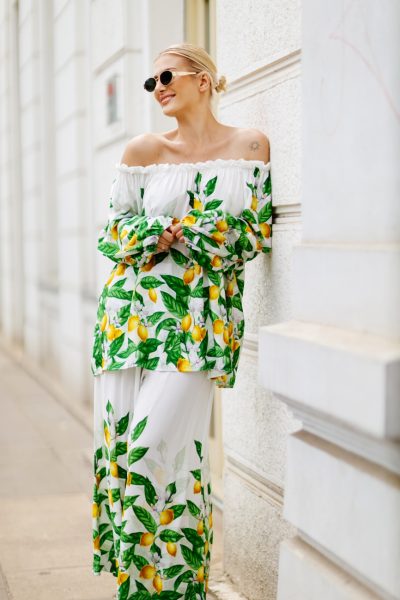 Komplet cytryny – Biały, UNI