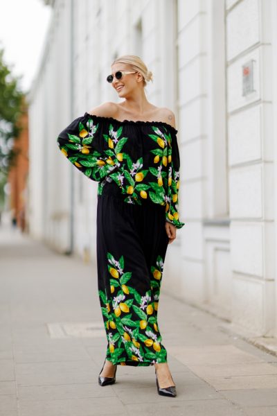 Komplet cytryny – Czarny, UNI