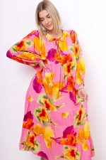 Sukienka Carmen – Różowy, UNI