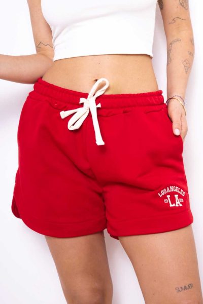 Szorty Los Angeles – Czerwony, UNI