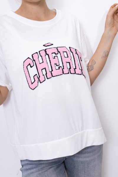 Bluzka Cherie – Biały, UNI