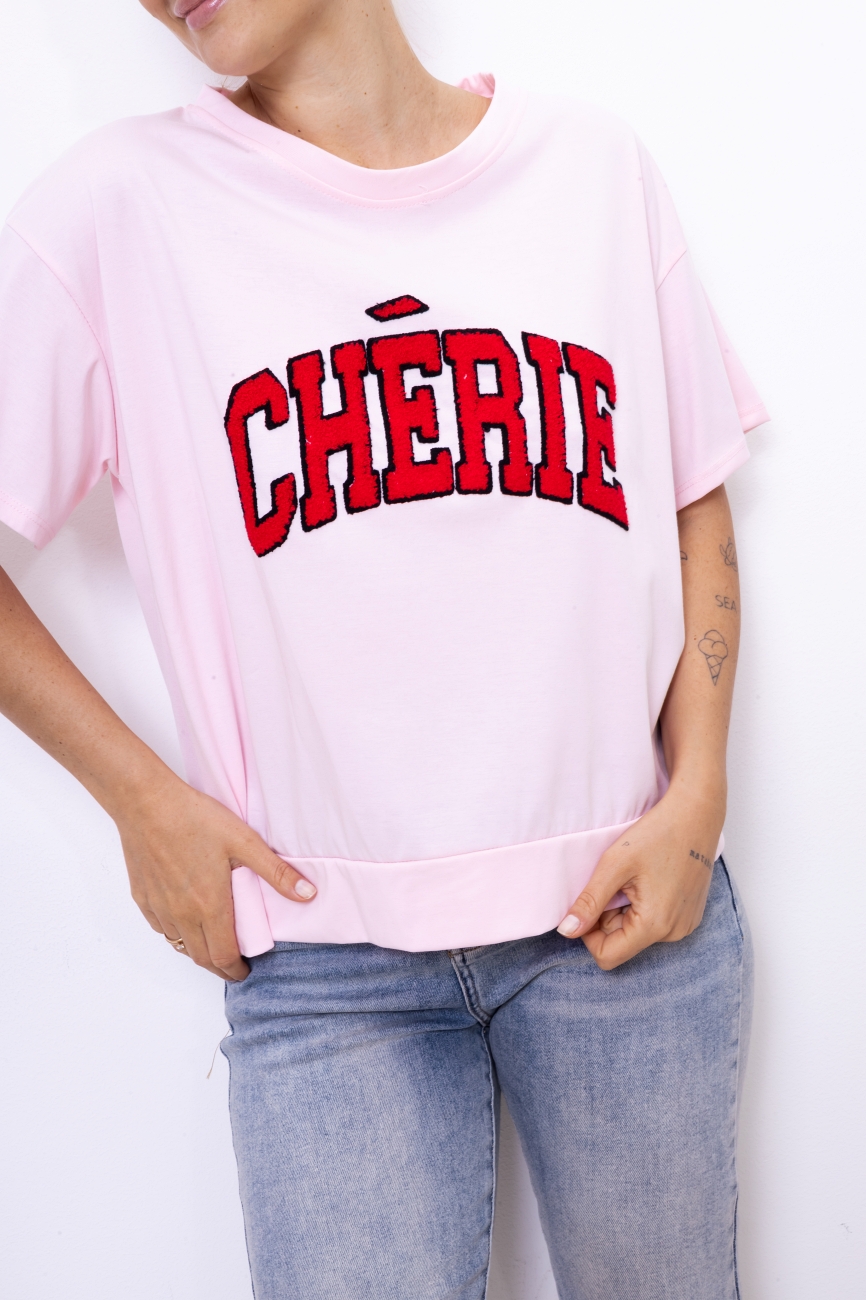 Bluzka Cherie – Różowy, UNI