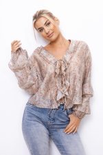 Bluzka Fabienne – Beż, UNI