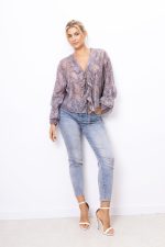 Bluzka Fabienne – Niebieski, UNI