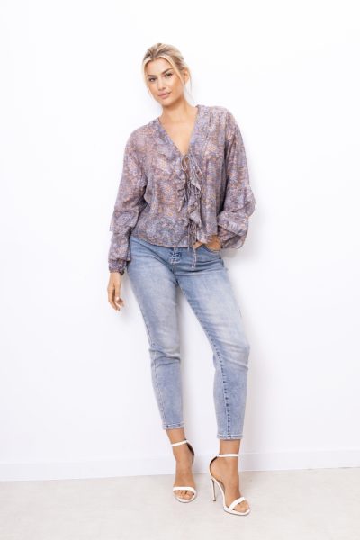 Bluzka Fabienne – Niebieski, UNI