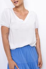 Bluzka Magic brokat – Biały, S/M