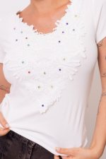 Bluzka Viterbo – Biały, L/XL