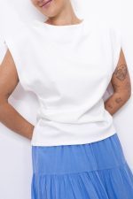 Bluzka marszczony bok – Ecru, UNI