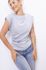 Bluzka marszczony bok – Szary, UNI