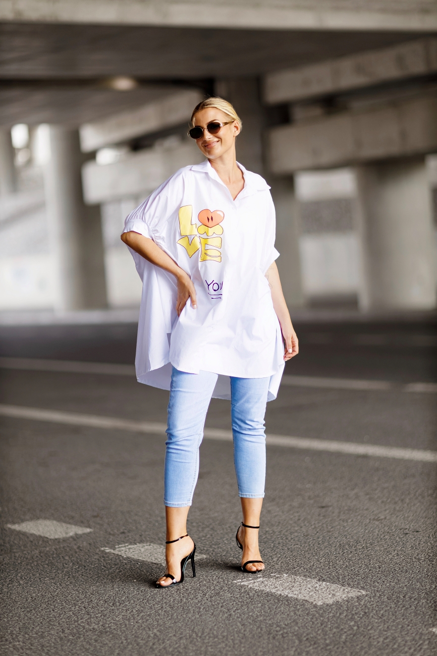 Koszula Love – Biały, UNI