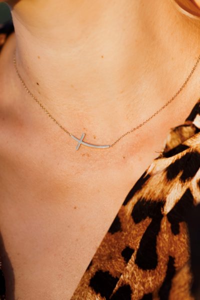 Łańcuszek krzyżyk – Złoty