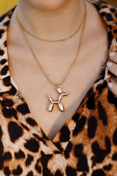 Łańcuszek piesek pudel – Złoty