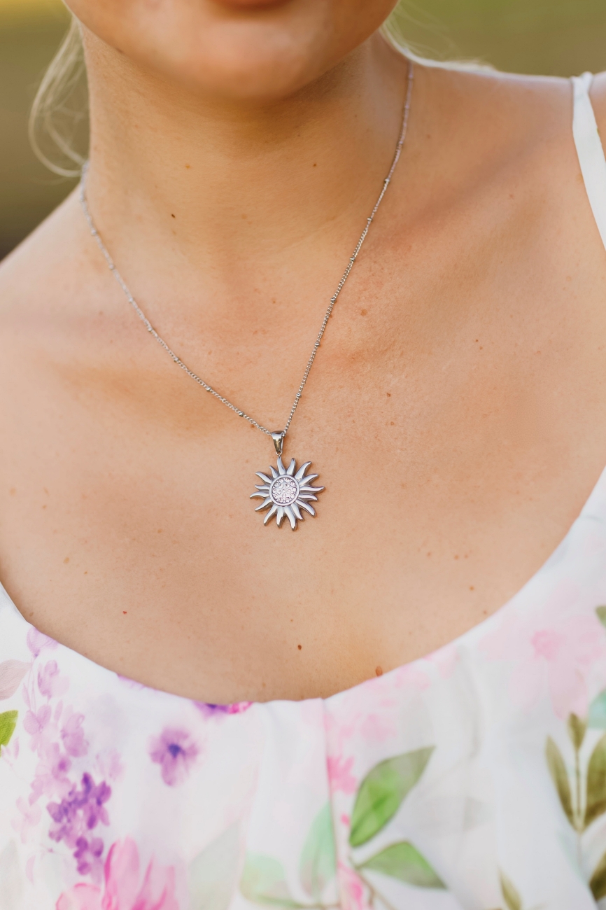 Łańcuszek słoneczko – Srebrny
