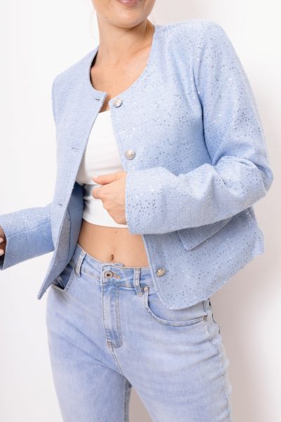 Marynarka cekinki – Błękit, M