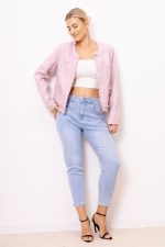 Marynarka cekinki szarpana – Puder, M