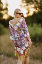 Narzutka kolorowe frędzelki – UNI, Kolorowy