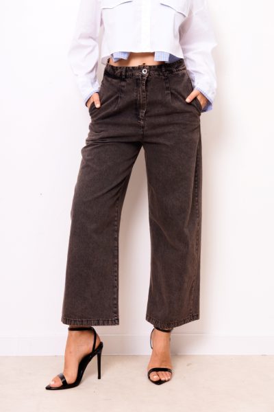 Spodnie dekatyzowane Desio – Czekolada, S