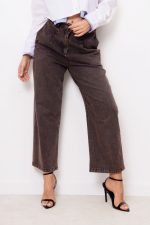 Spodnie dekatyzowane Desio – Czekolada, S