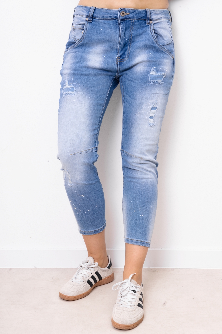 Spodnie jeans Dorotea – Niebieski, S