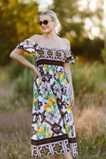 Sukienka cytrynki – Czarno-biały, UNI