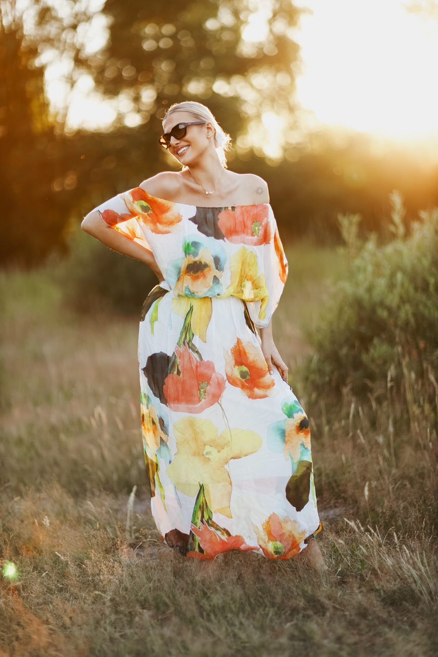 Sukienka maki – Ecru, UNI