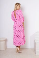 Sukienka muślin duży dekolt – Serduszka, UNI