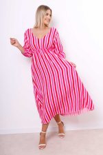 Sukienka muślin duży dekolt – paski 1, UNI