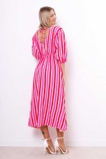 Sukienka muślin duży dekolt – paski 1, UNI