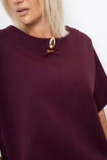 Bluzka złoty guzik – Bordo, UNI