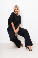 Bluzka złoty guzik – Czarny, UNI