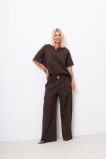 Bluzka złoty guzik – Czekolada, UNI