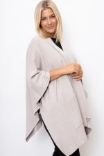 Kardigan asymetryczny – Beż, UNI