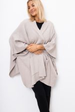 Kardigan asymetryczny – Beż, UNI