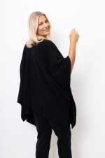 Kardigan asymetryczny – Czarny, UNI