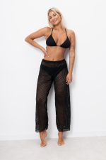 Kostium kąpielowy siateczka 3częściowy – Czarny, 46