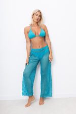 Kostium kąpielowy siateczka 3częściowy – Morski, 46