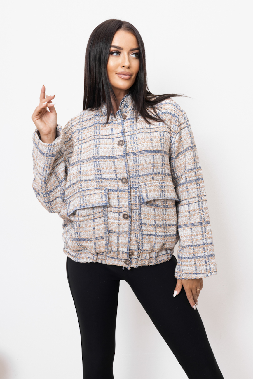 Kurtka bomberka kratka – Beż, S/M