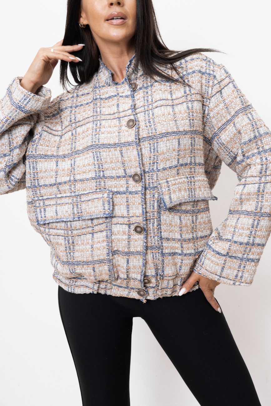 Kurtka bomberka kratka – Beż, S/M