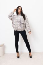 Kurtka bomberka kratka – Beż, S/M