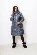 Kurtka długa Monciho – Stalowy, L