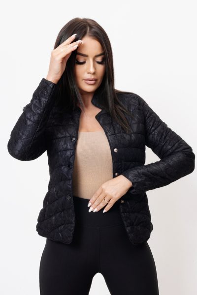 Kurtka koronka – Czarny, S