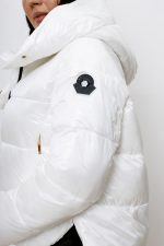 Kurtka pikowana krótszy przód – Biały, S