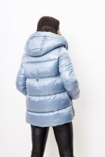 Kurtka pikowana ściągany tył – Niebieski, XL