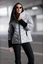 Kurtka pikowane fale – Beż, UNI