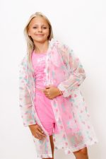 Płaszcz przeciwdeszczowy dziecięcy – Serduszka