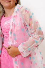 Płaszcz przeciwdeszczowy dziecięcy – Serduszka