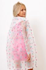 Płaszcz przeciwdeszczowy dziecięcy – Serduszka