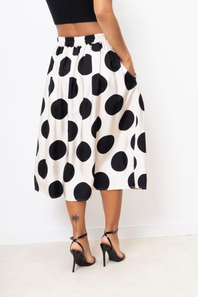 Spódnica grochy – Ecru, UNI