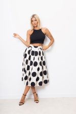 Spódnica grochy – Ecru, UNI