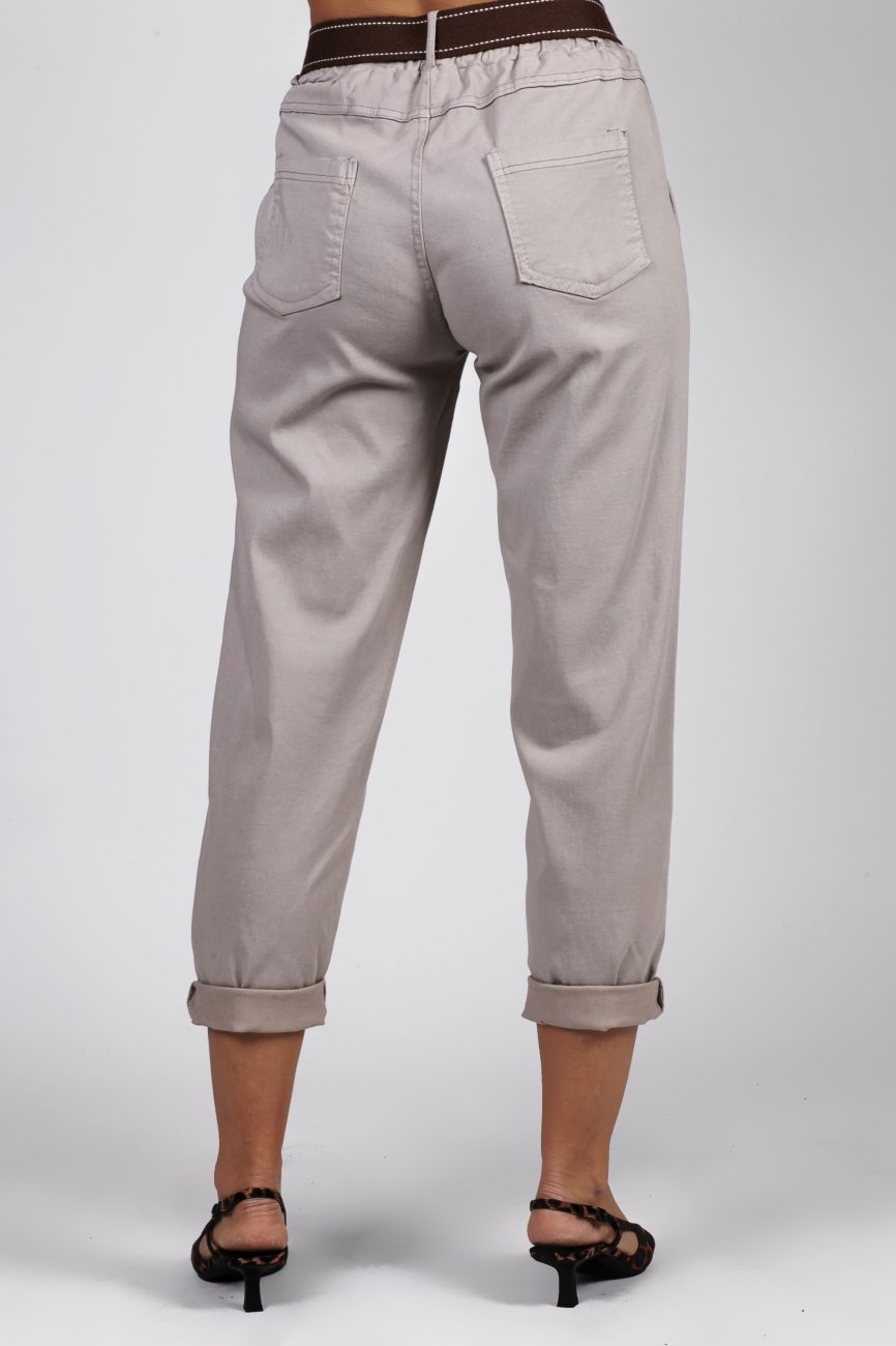 Spodnie Livan’s czekoladowy pasek – Beż, UNI